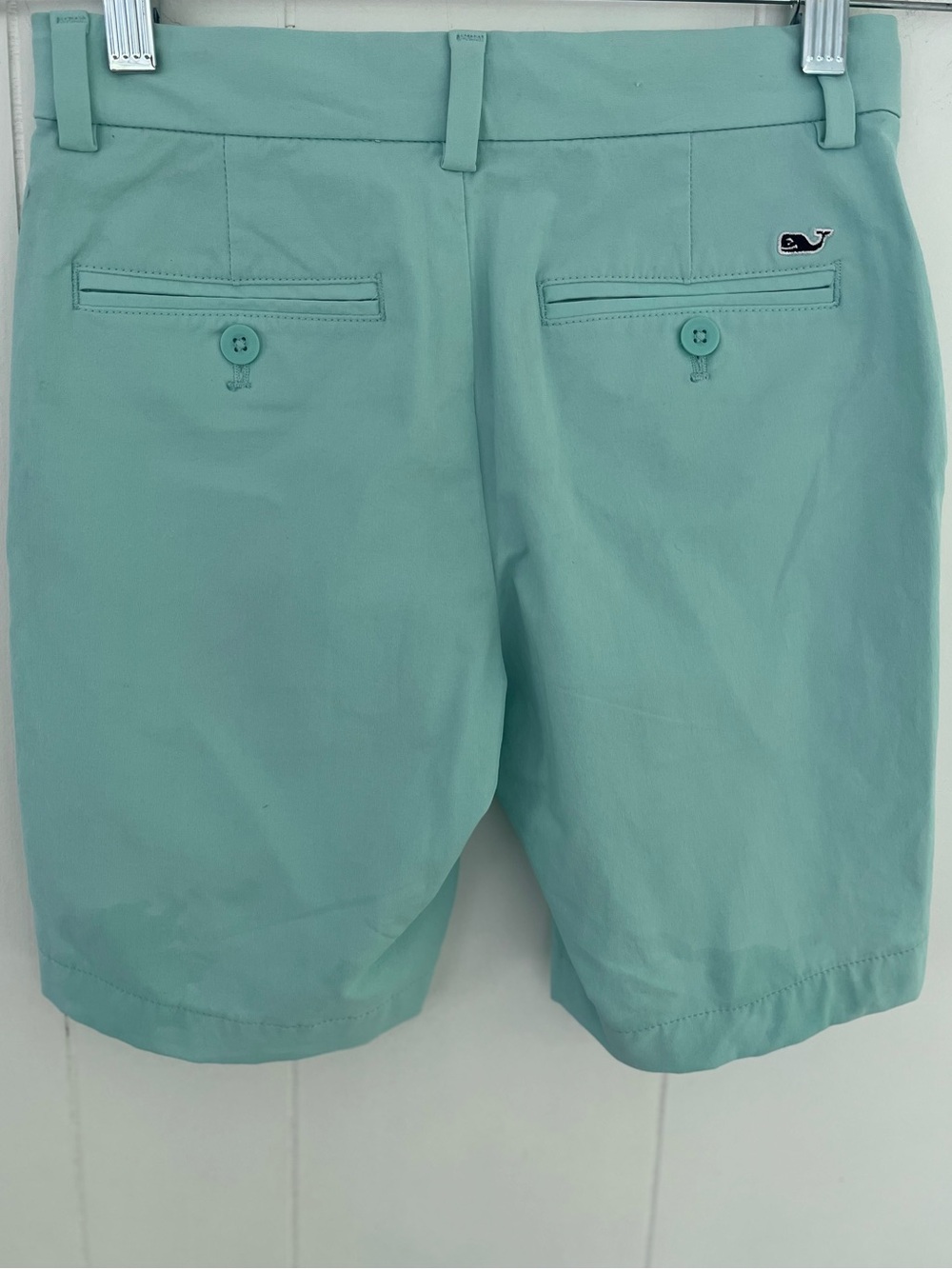 Vineyard Vines Boys Performance Shorts Aqua Size 8 Whale Emblem